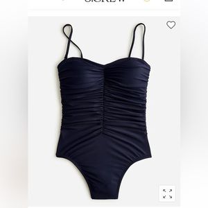 NWT Jcrew ruched sweetheart one piece-size 14
